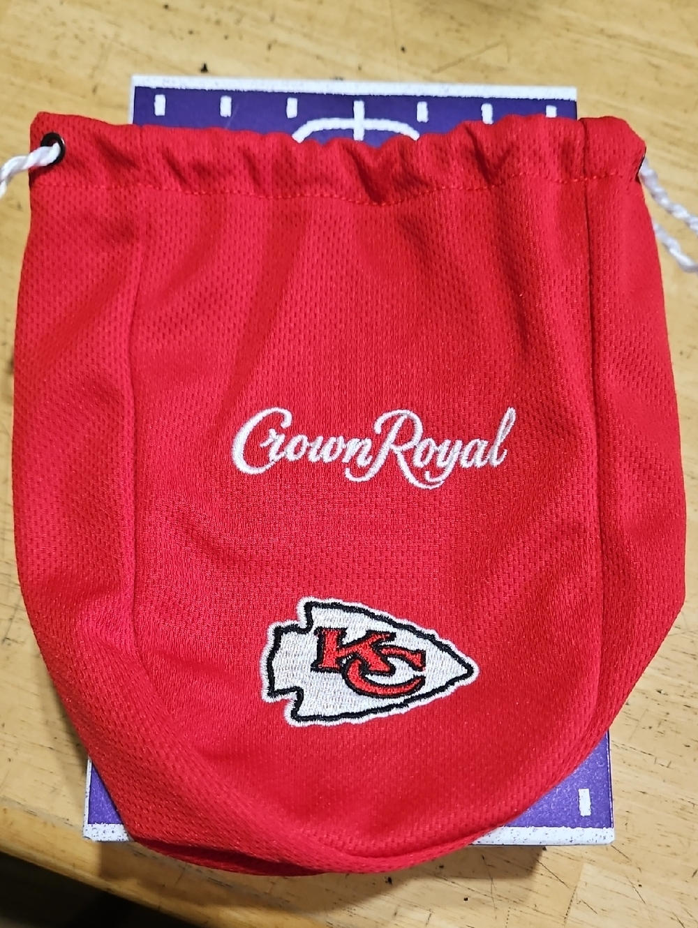Crown Royal x Kansas City Chiefs Red Drawstring Pouch
